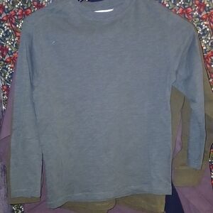 Zara Kids Long Sleeve Tee in Forest Green